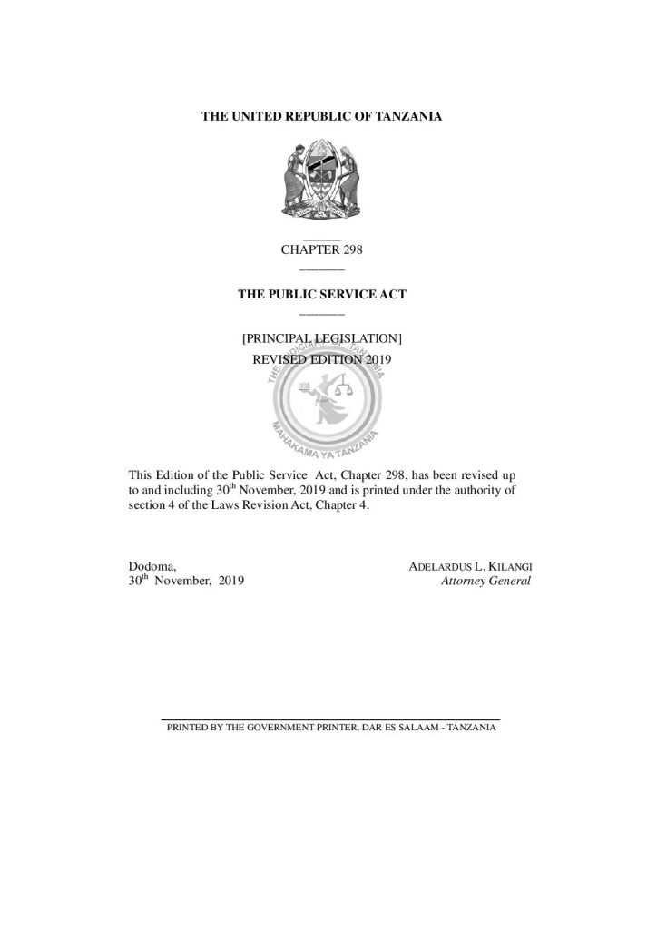thumbnail of Public-Service-Act-PRINCIPAL-LEGISLATION-REVISED-EDITION-2019-1